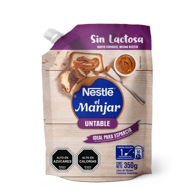 Manjar sin Lactosa Doypack Nestle 350 g