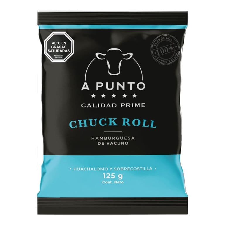 Hamburguesa de Vacuno Chuck Roll A Punto 125 g
