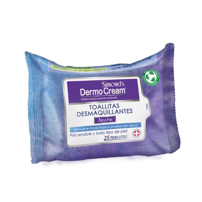 Toallitas Desmaquillantes Noche Simonds DermoCream 25 un