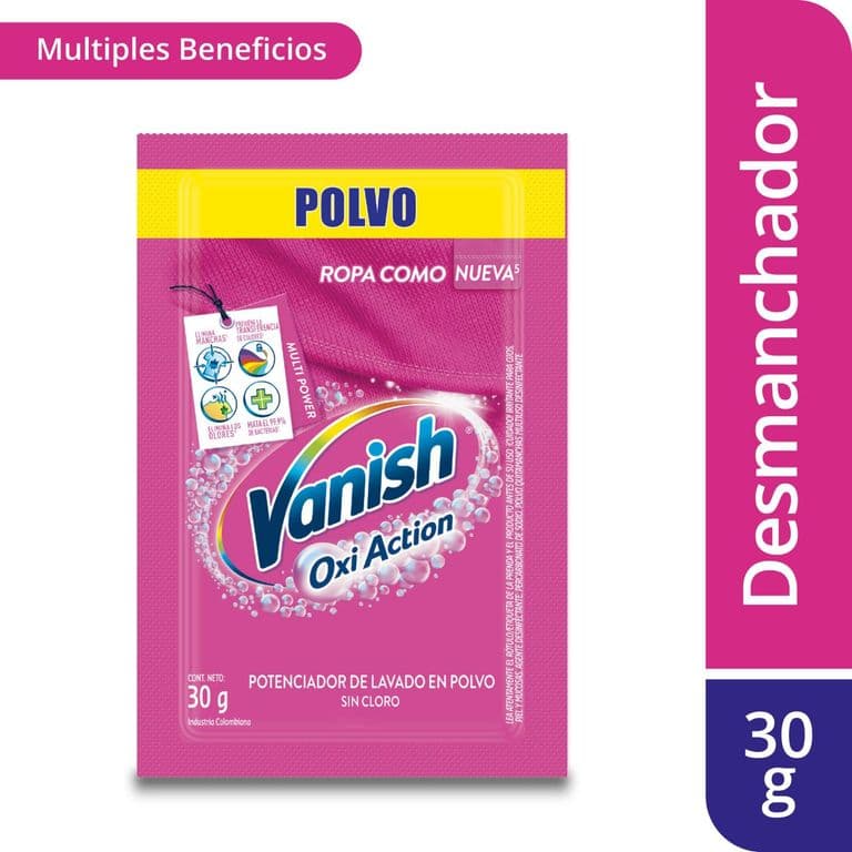 Quitamanchas en Polvo Ropa Color Vanish 30 gr