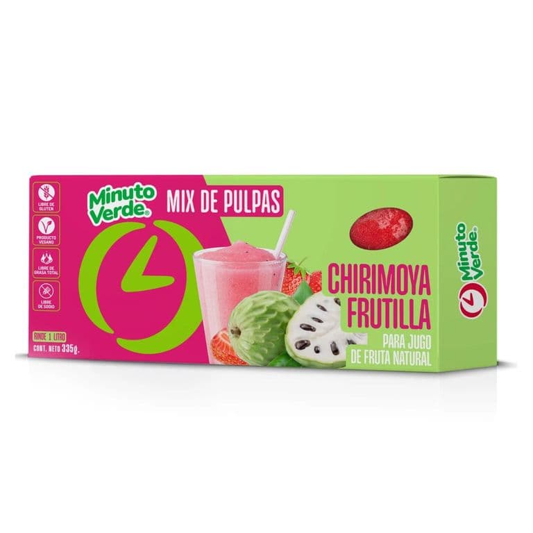 Pulpa Chirimoya Frutilla Minuto Verde 335 g