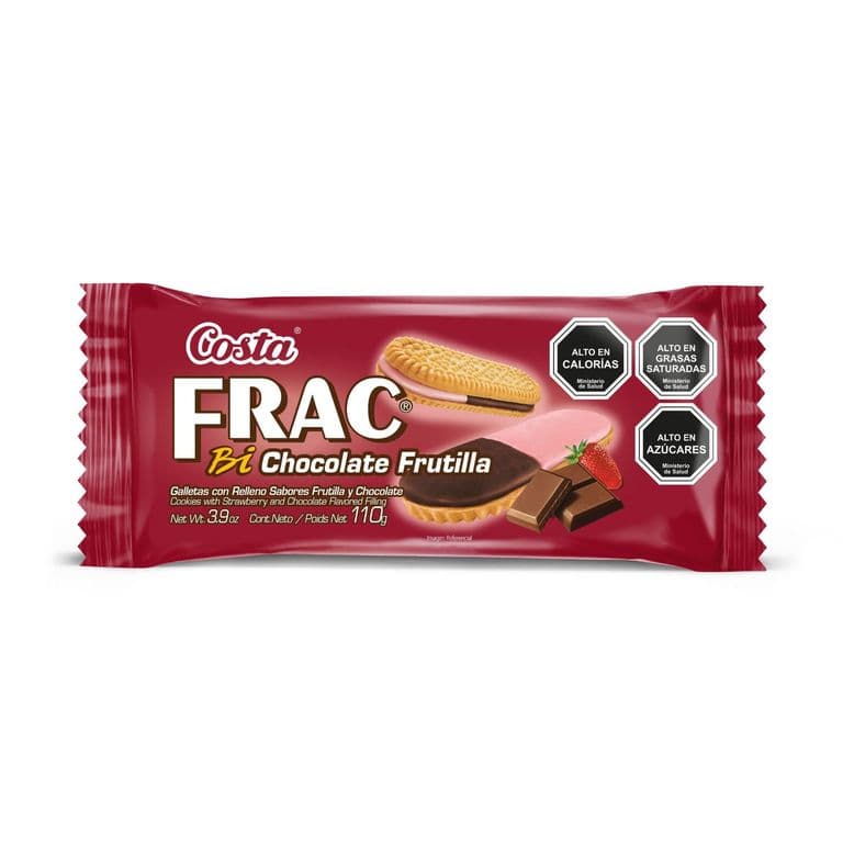 Galleta Frac Bi Chocolate y Frutilla Costa 110 g