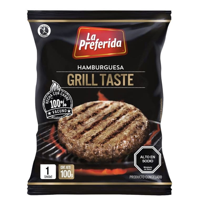 Hamburguesa de Vacuno La Preferida Grill Taste 100 g