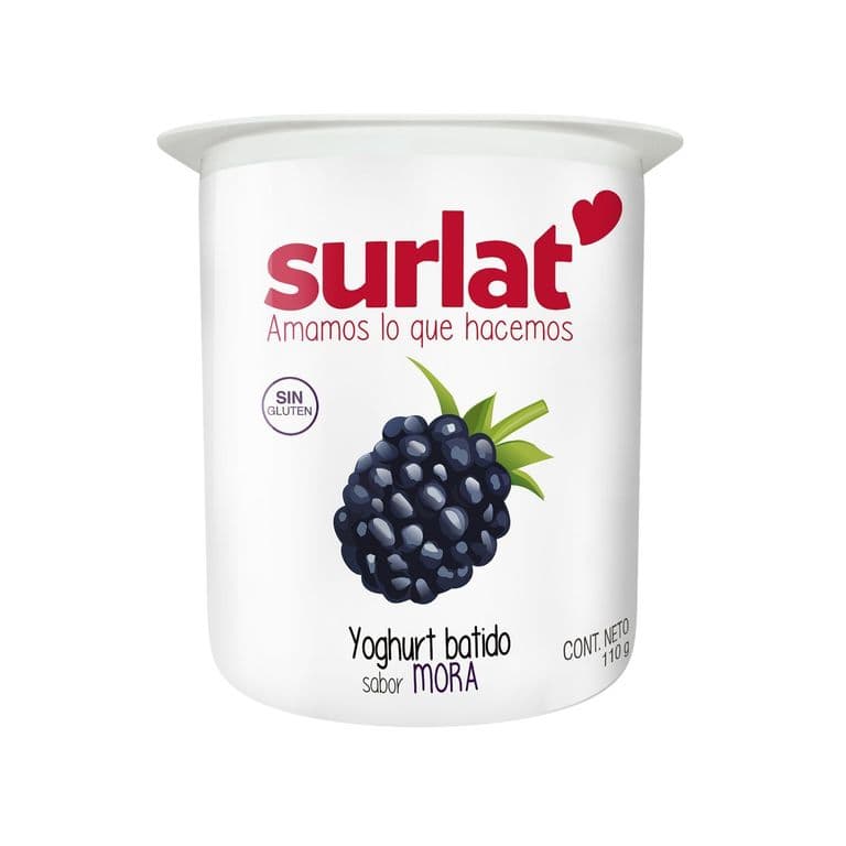 Yoghurt Batido Sabor Mora Surlat 110 g