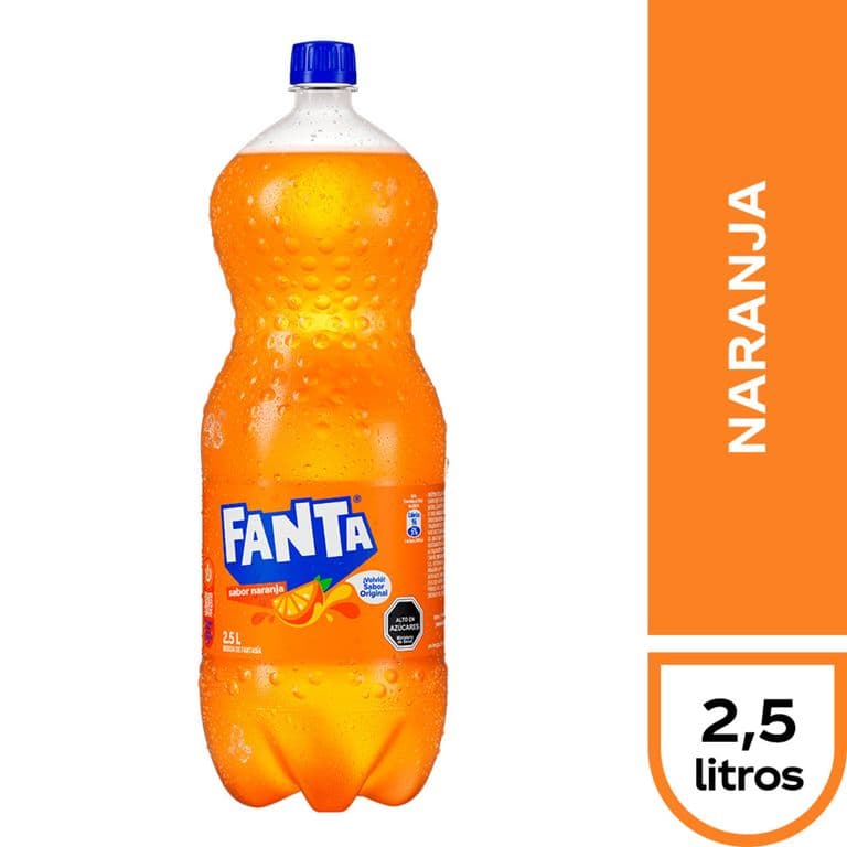 Bebida Naranja Botella, 2,5 L