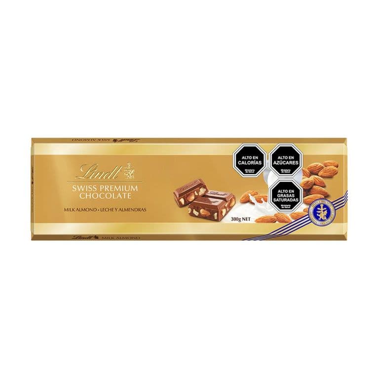 Chocolate de Leche con Almendras Lindt Gold 300 g