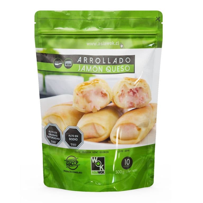 Arrollados de Jamón y Queso Congelados Asia Wok 10 Un