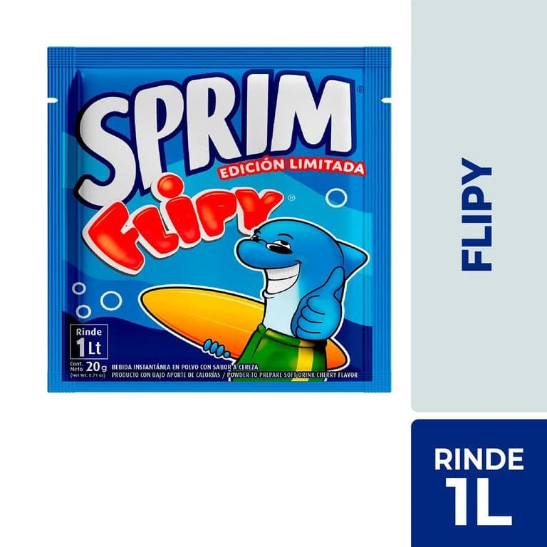 Jugo en Polvo Flipy Sabor Cereza Sprim 20 g