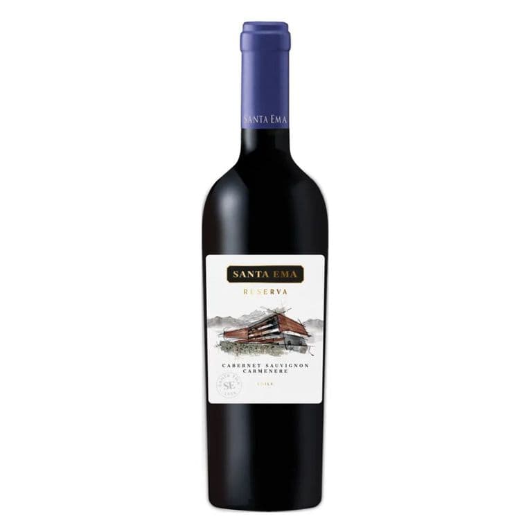Vino Tinto Blend Cabernet Sauvignon & Carmenere Reserva Santa Ema 13° 750 ml