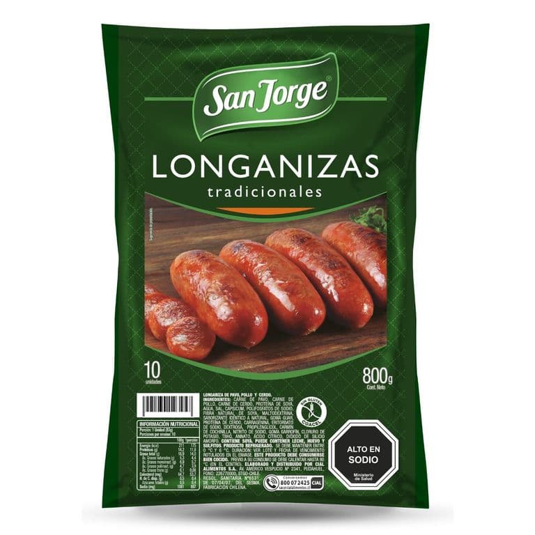 Longanizas Tradicionales San Jorge 800 g