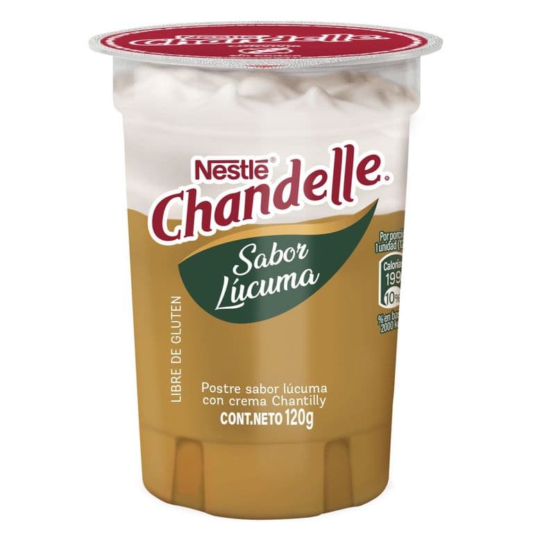 Postre Chandelle Crema Sabor Lúcuma 120 g