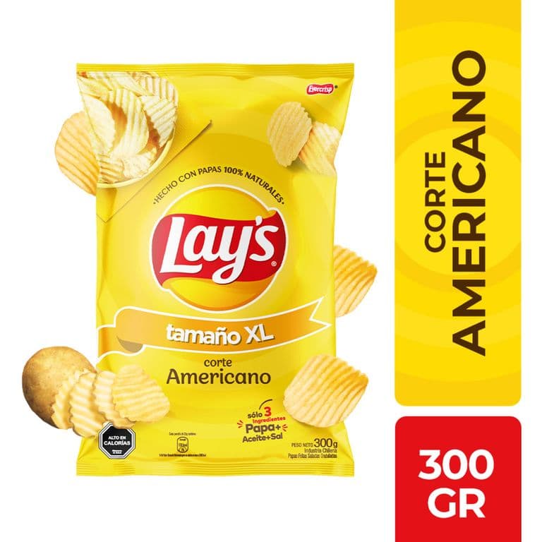 Papas Fritas Corte Americano Lays 300 gr