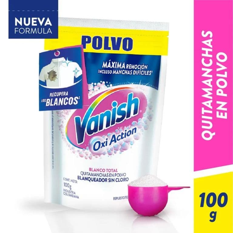 Quitamanchas en Polvo Ropa Blanca Vanish 100 gr