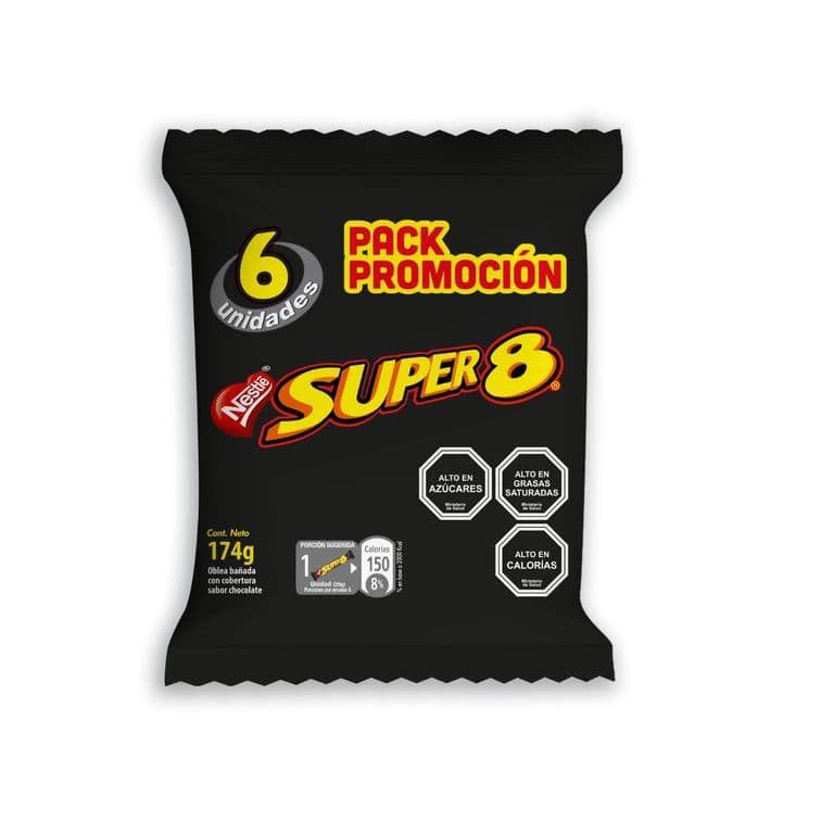 Pack 6 un. Galletas Super 8 - 29 g