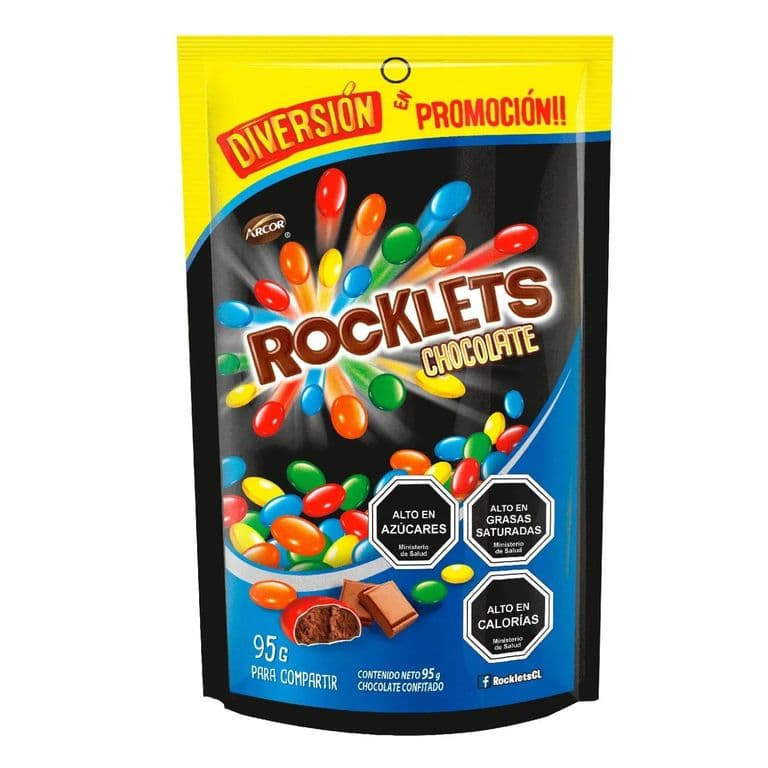 Chocolate Confitados Rocklets 95 g