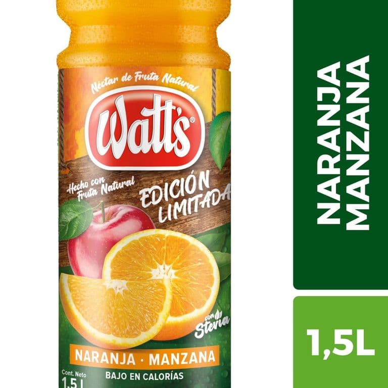 Néctar de Naranja y Manzana Watts 1.5 L