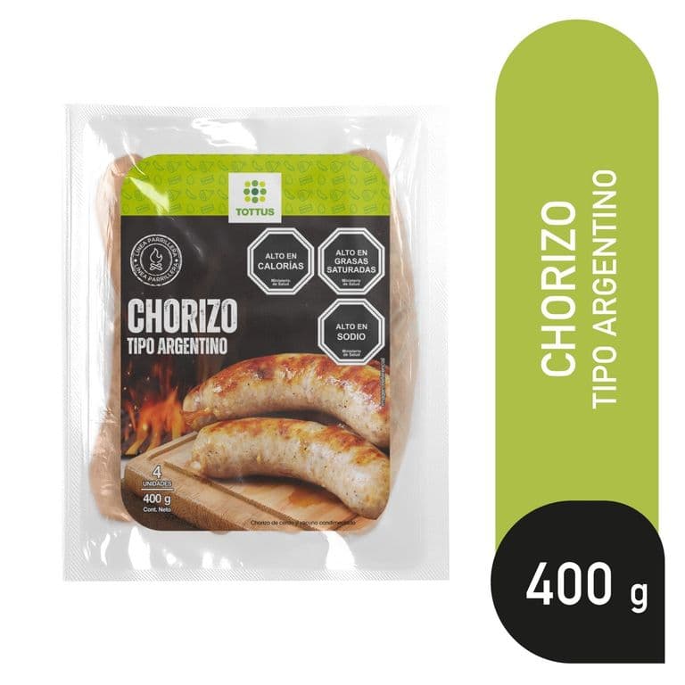 Chorizo Tipo Argentino Tottus 400 g