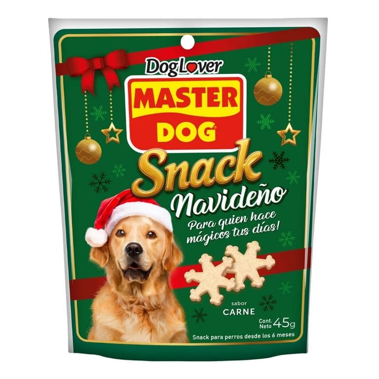 Snack Perro Master Dog Copito Navidad 45 g