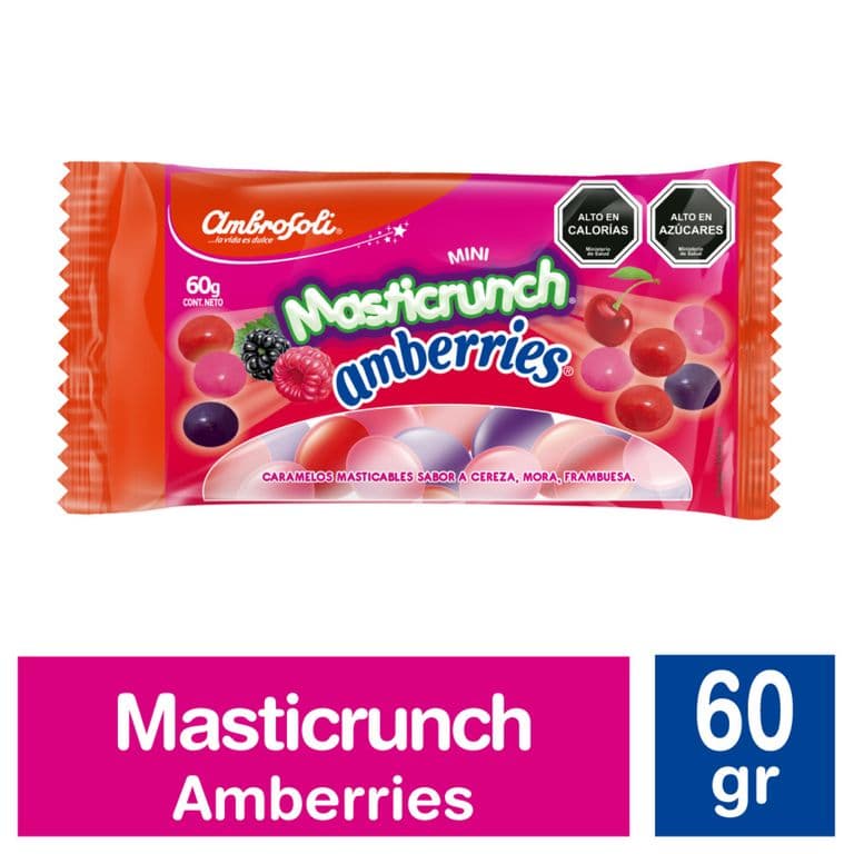 Masticables Amberries Ambrosoli Mini Masticrunch 60 gr