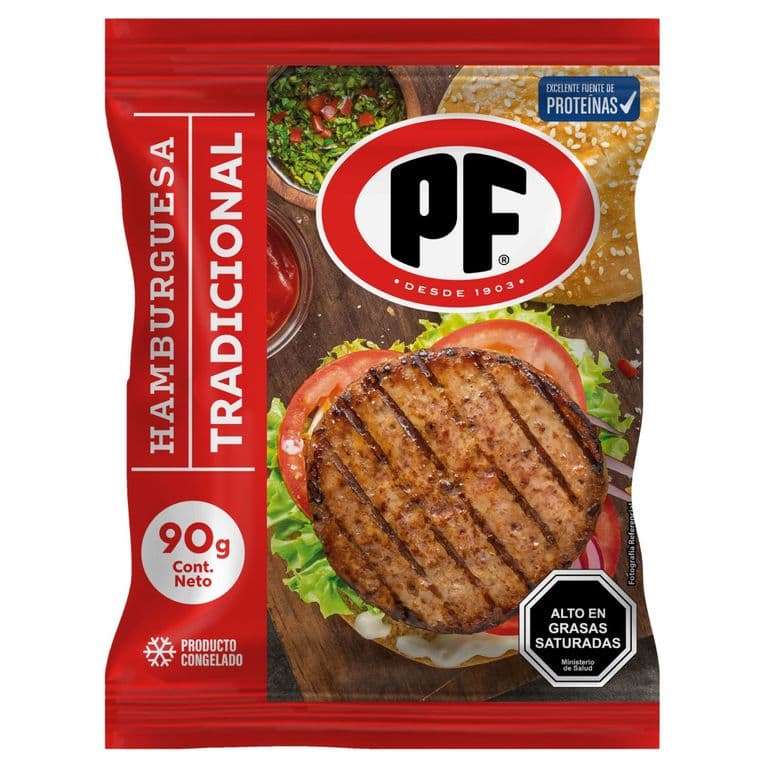 Hamburguesa PF Vacuno 90 g