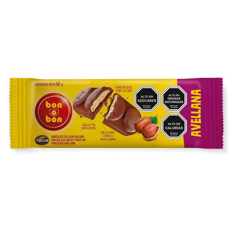 Tableta Galleta Bon o Bon Avellanas 90 g