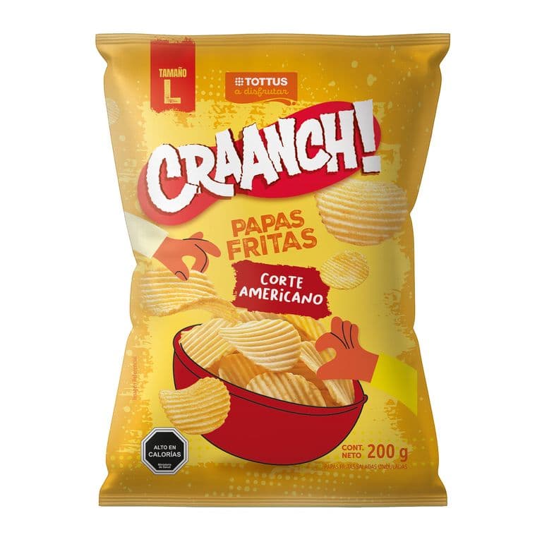 Papas Fritas Craanch! Corte Americano Tottus 200 g