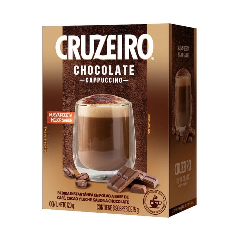 Café Cappuccino Cruzeiro Mix Chocolate 8 un.