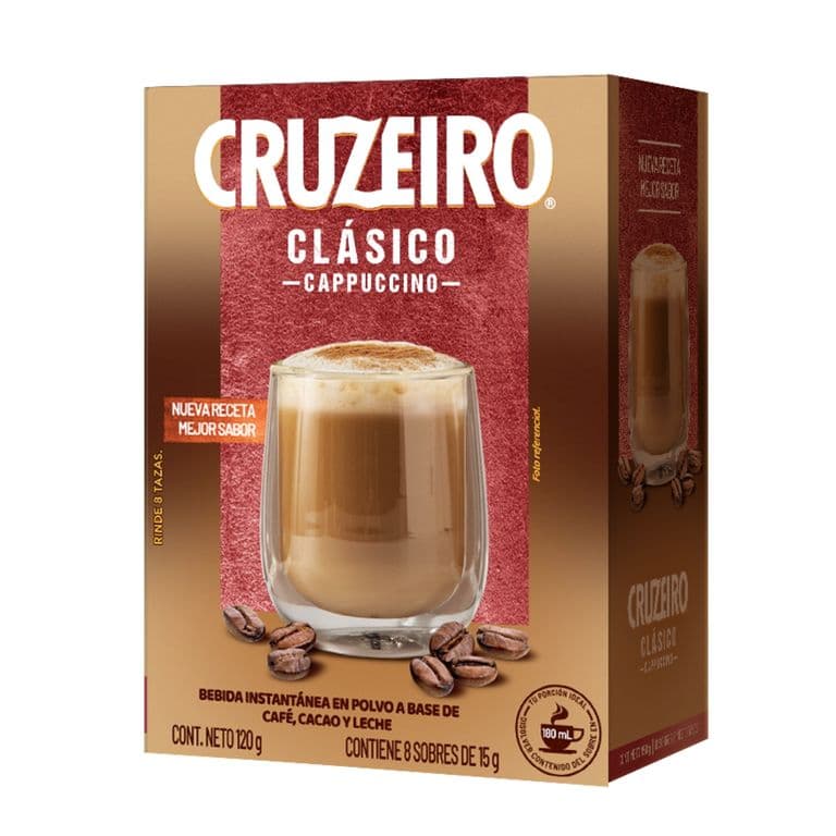 Café Cappuccino Cruzeiro Mix Clásico 8 un.