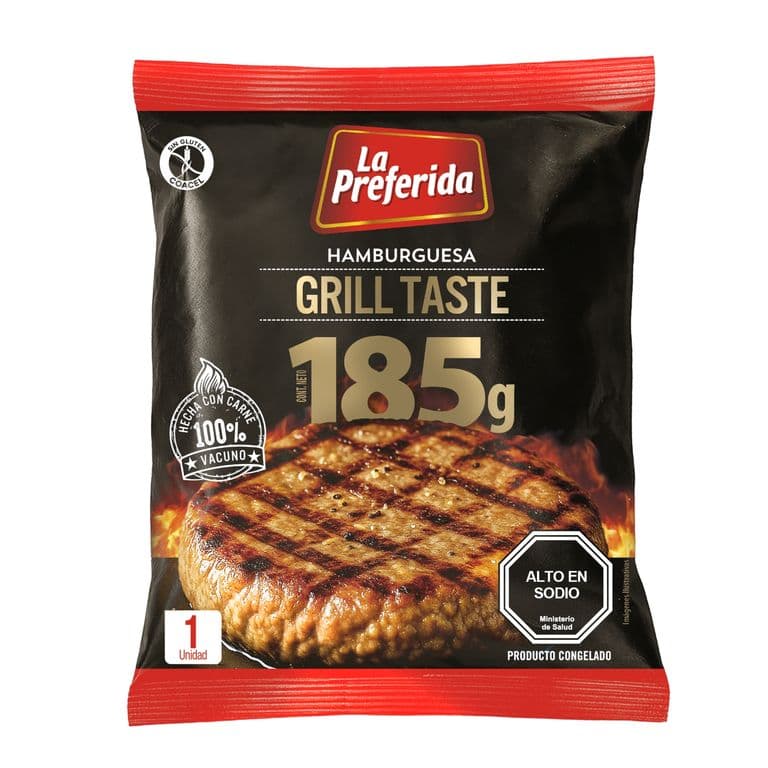 Hamburguesa La Preferida Grill Taste 185 g