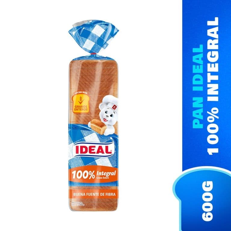 Pan de Molde Integral Ideal 600 g