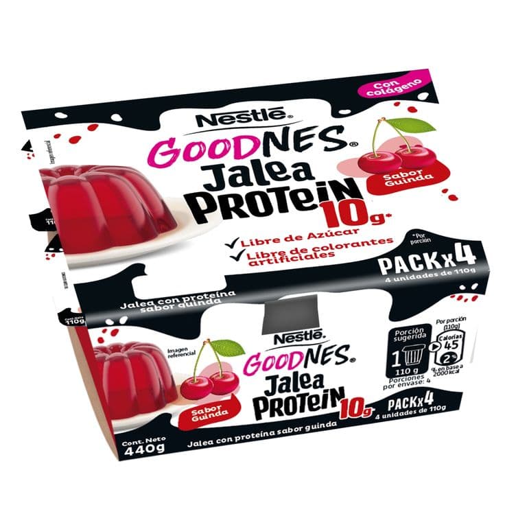 Pack 4 un. Jalea Nestlé Proteína Guinda 110 g