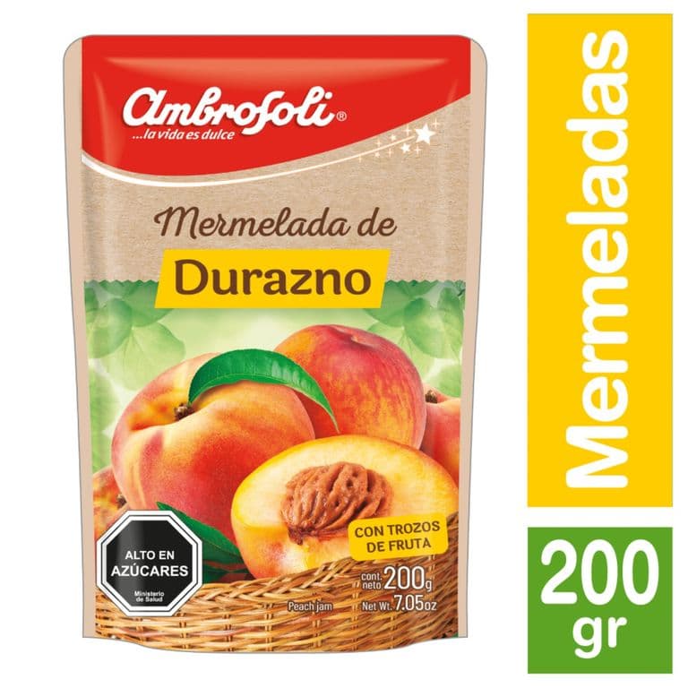 Mermelada de Durazno Ambrosoli 200 g