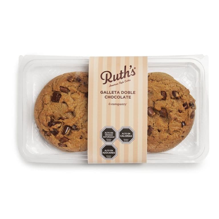 Pack Galleta Doble Chocolate Ruth's 2 x 76 g