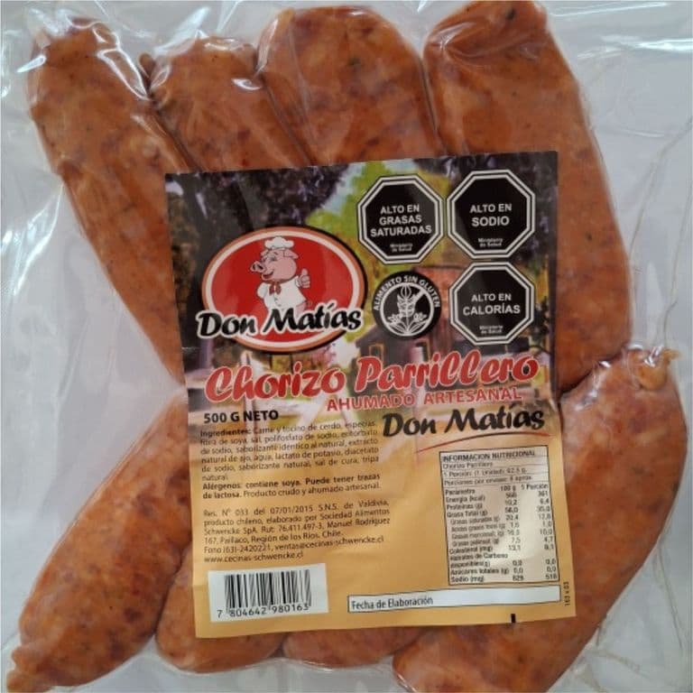 Chorizo Parrillero Ahumado Taradicional Don Matías 500 g