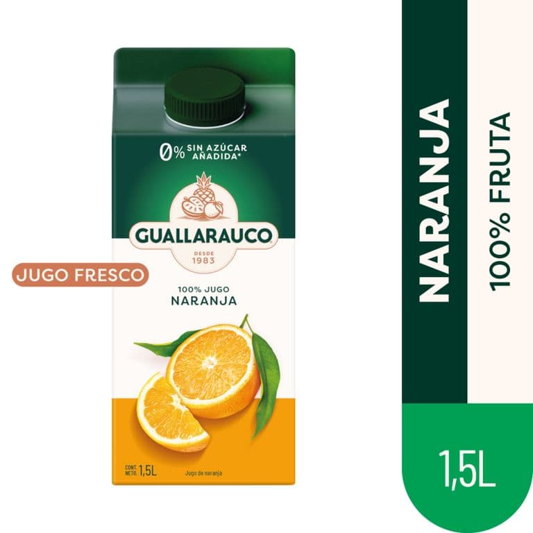 Jugo Fresco de Naranja Guallarauco 1.5 L