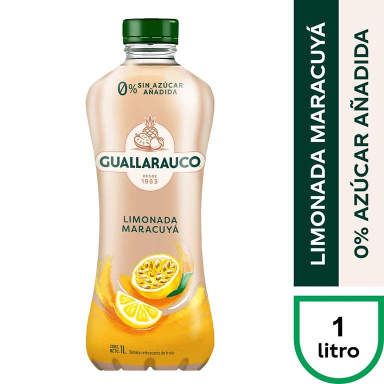 Limonada Maracuyá Sin Azúcar Guallarauco 1 L