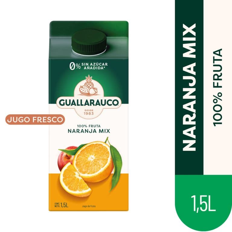 Jugo Fresco Naranja Mix Guallarauco 1.5 L