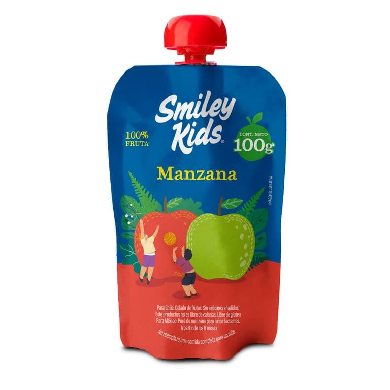 Compota Manzana Smiley Kids 100 gr