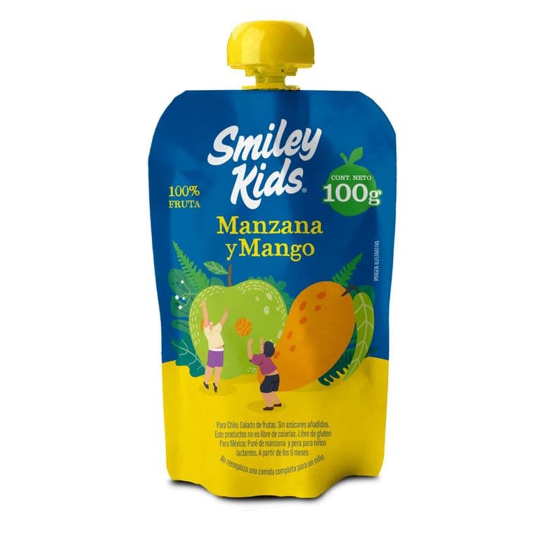 Compota Manzana Mango Smiley Kids 100 gr