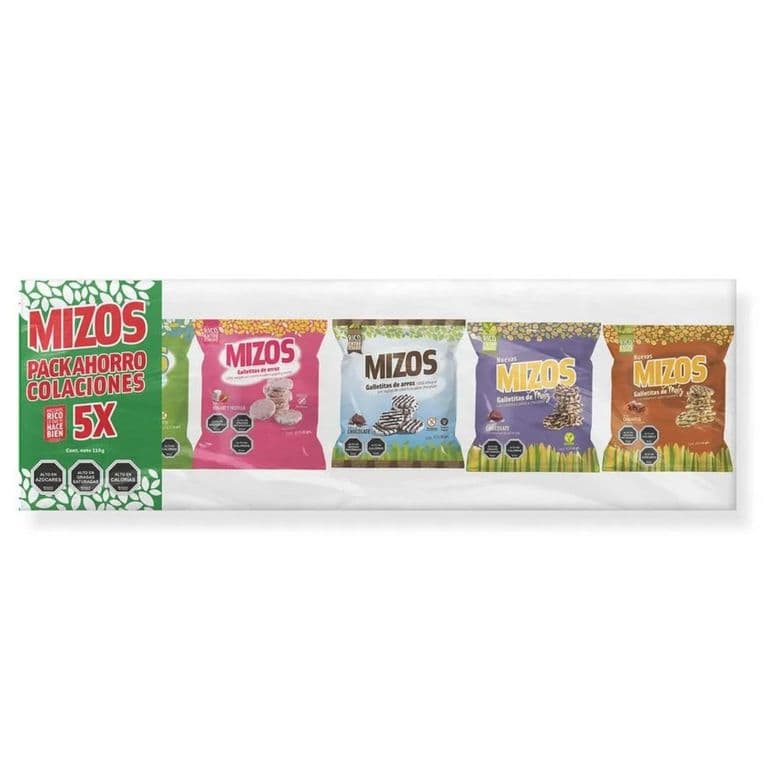 Pack Snack Colaciones Mixto Mizos 110 g