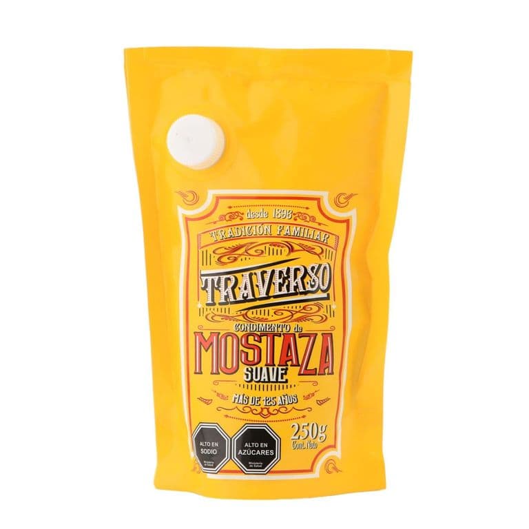Mostaza Suave Doypack Traverso 250 g