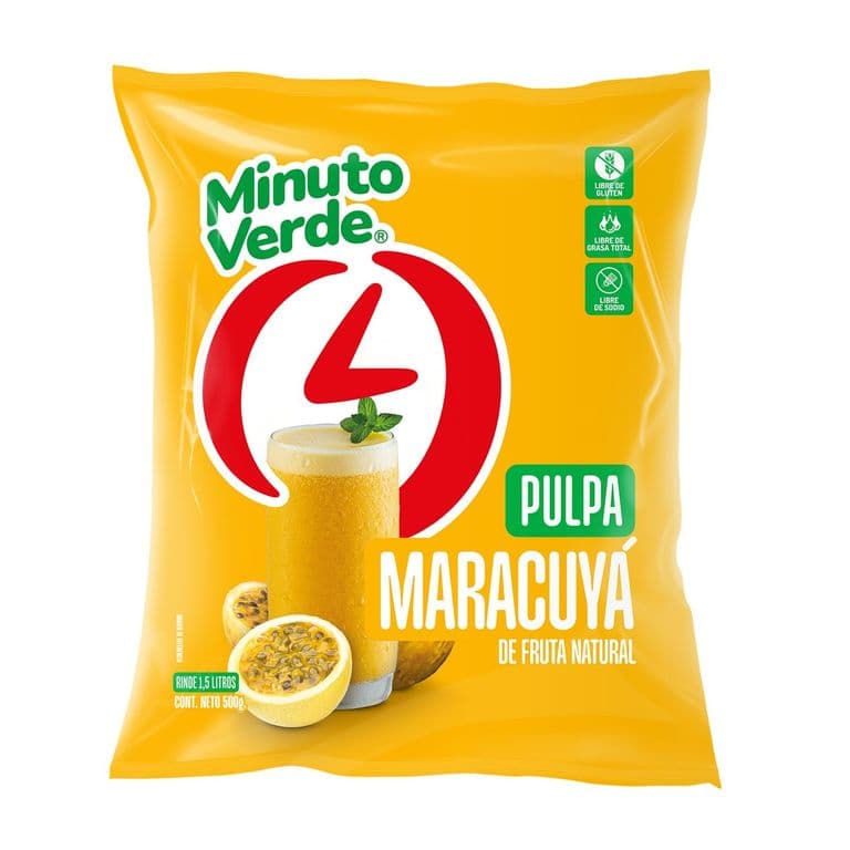Pulpa de Maracuyá Minuto Verde 500 g