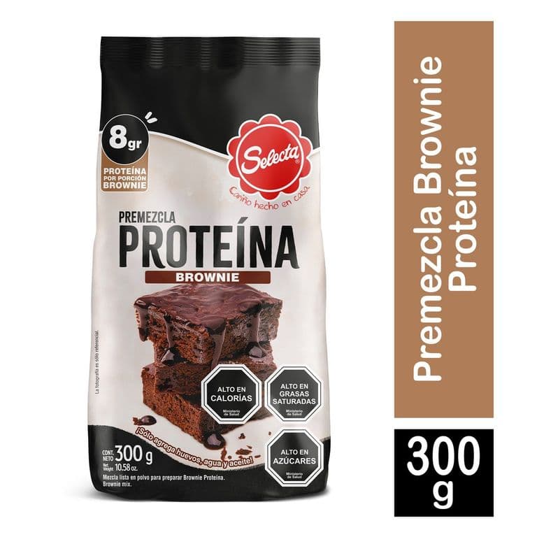 Premezcla Selecta Brownie Protein 300 g