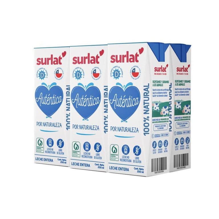 Leche entera Surlat 6 un de 20 ml