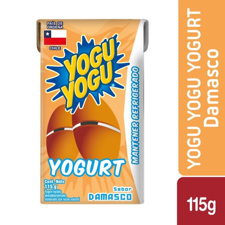 Yogurt Yogu Yogu Tetra Damasco 115 g 6 un.