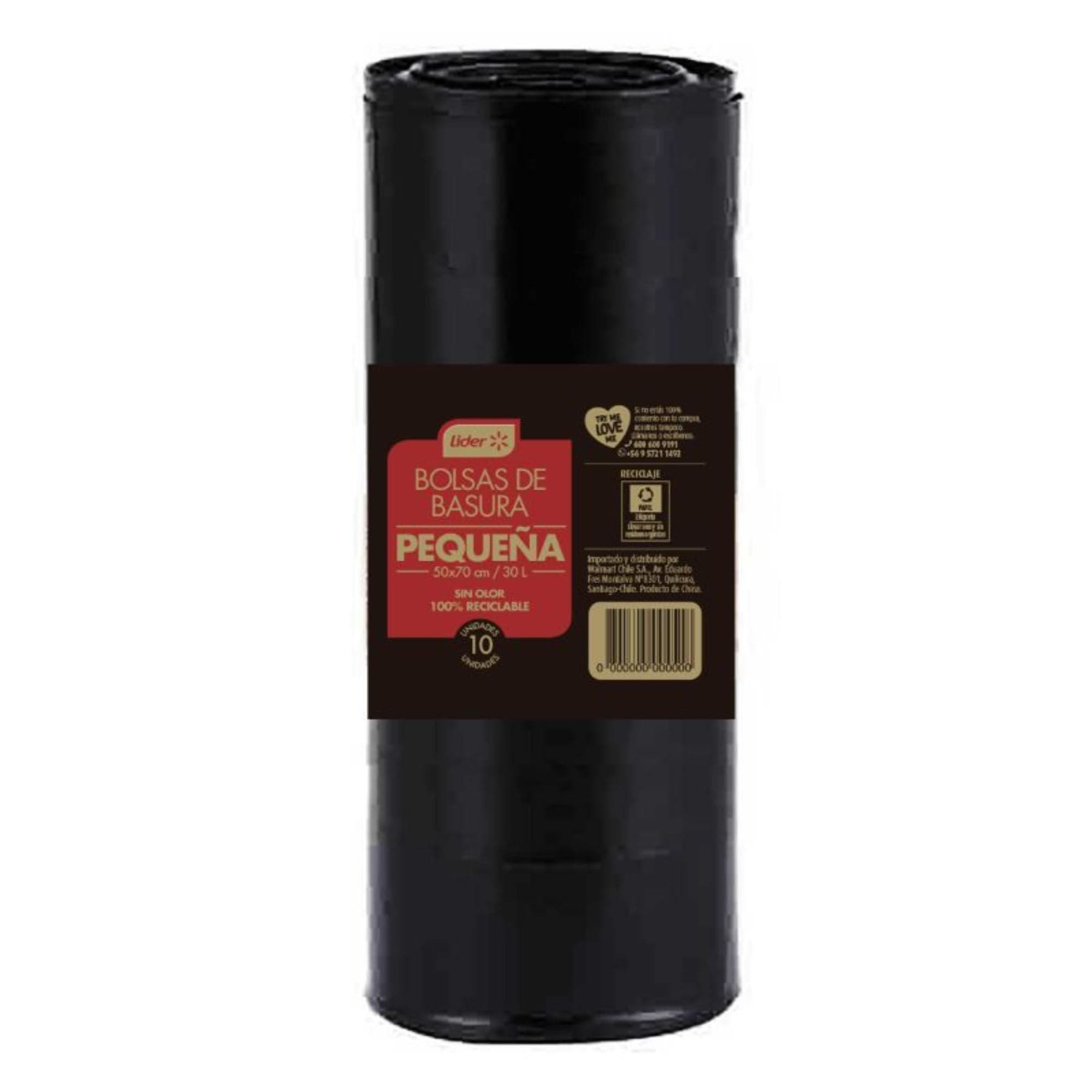 Bolsa de Basura Pequeña 50x70 cm, 10 Un