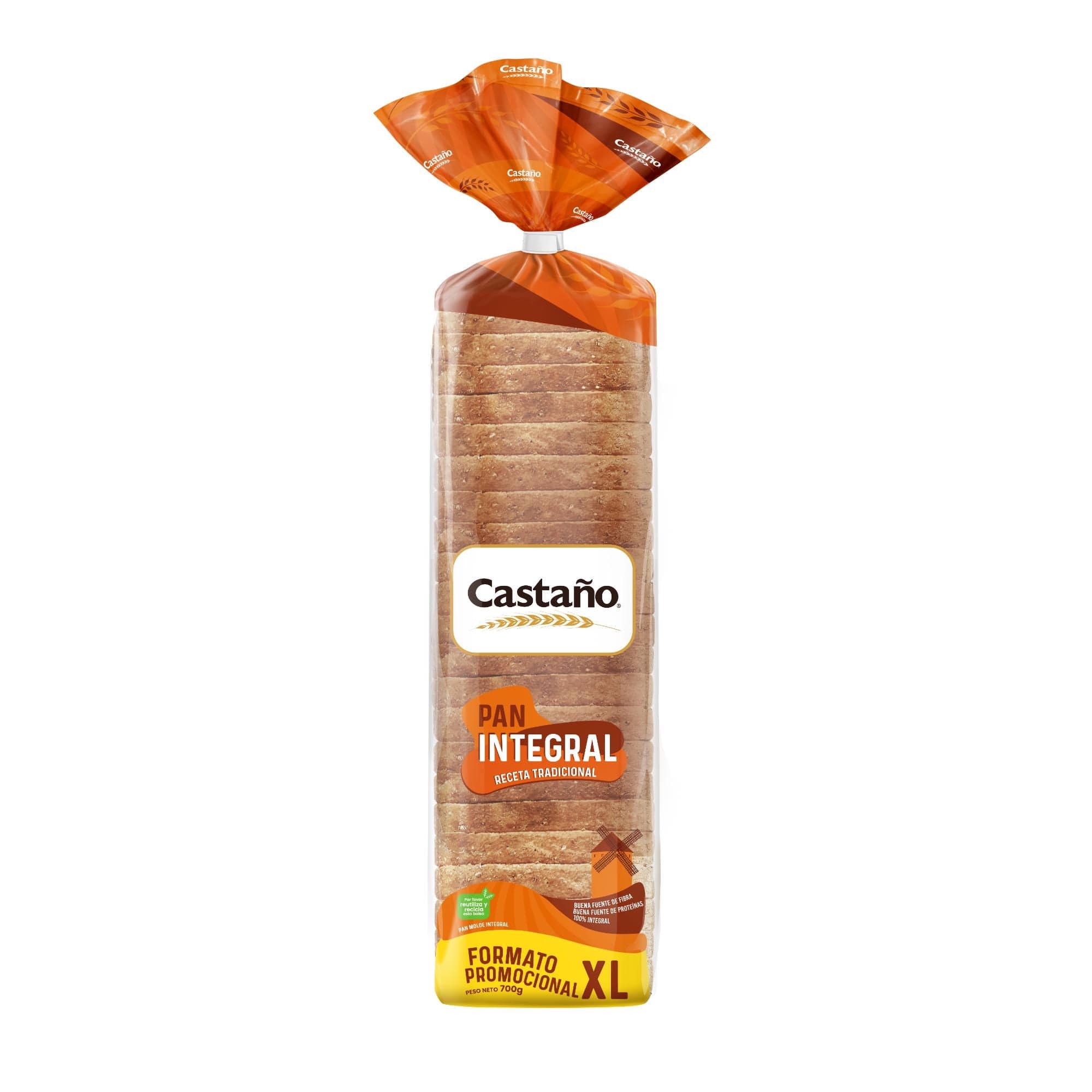 Pan de Molde Integral XL, 700 g