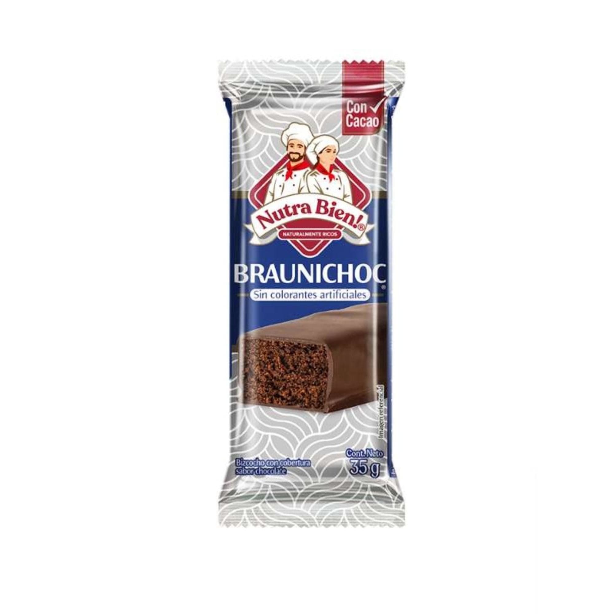 Bizcocho Nutra Bien Braunichoc 32 g